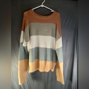 Andree Women's Colorblock Striped Women's Sweater